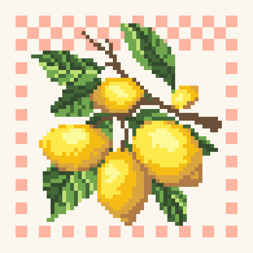 Fruit Pattern G017 Cross Stitch Pattern (Easy)