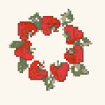Fruit Pattern G073 Cross Stitch Pattern (Easy)