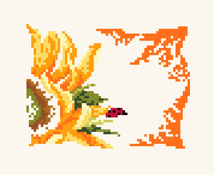 Cartoon Flower Sunflower III Cross Stitch Pattern (Easy)