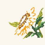 Cartoon Flower Little Daisy Cross Stitch Pattern (Easy)